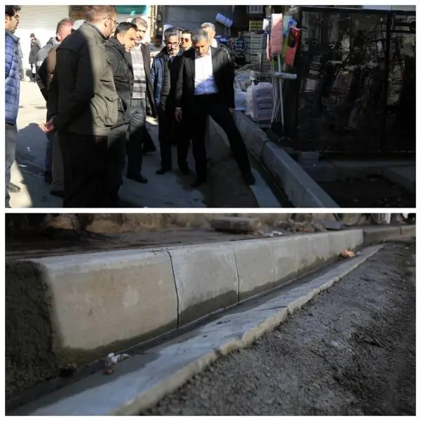 جمع آوری وبهسازی انهار قدیمی و اجرای بیش از ۱۸۰۰ متر طول کانیو در منطقه ۱۲