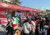 برپایی ایستگاه فرهنگی و پذیرایی بانک سپه در مسیر راهپیمایی ۲۲ بهمن

