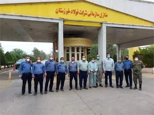 گشت زنی در محوطه اطراف شرکت فولاد خوزستان