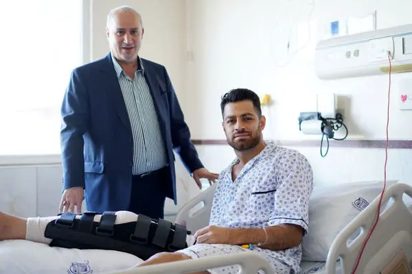 تاج به عیادت پورعلیگنجی رفت