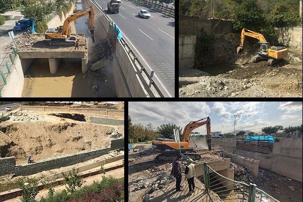 عملیات نگهداشت عمرانی شبکه اصلی مدیریت سیلاب پایتخت ادامه دارد

