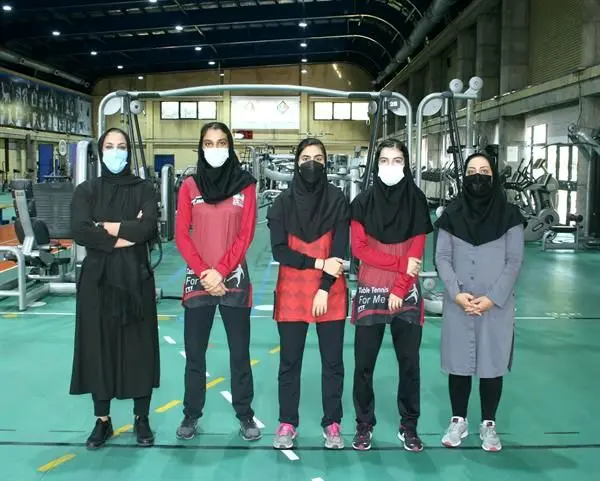 اردونشینان تیم ملی تنیس روی میز بانوان تست دادند