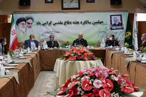 آیین چهلمین سالگرد دفاع مقدس در بیمه البرز برگزار شد
