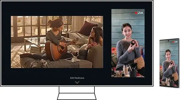 یک تلویزیون و چند نمایشگر