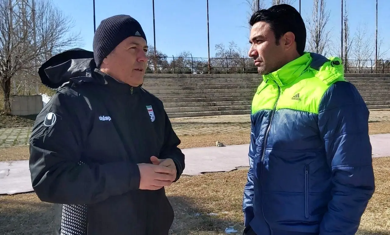 حضور سرمربی تیم ملی در تمرین فولاد خوزستان