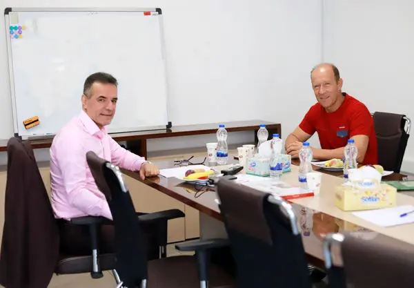 دیدار کالدرون با مدیرعامل جدید پرسپولیس