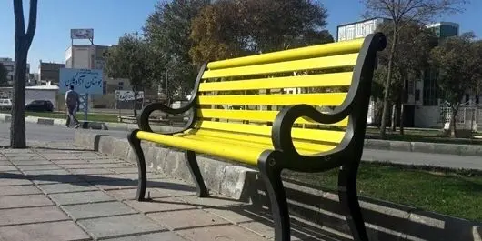 نصب نیمکت در مناطق شهری اراک