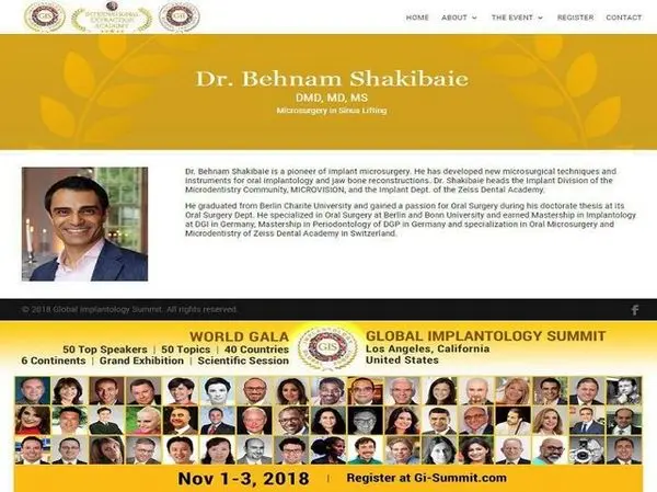 معرفی دانشمند ایرانی بعنوان چهره پیشرو در "درمانهای میکروسکوپی ایمپلنت"