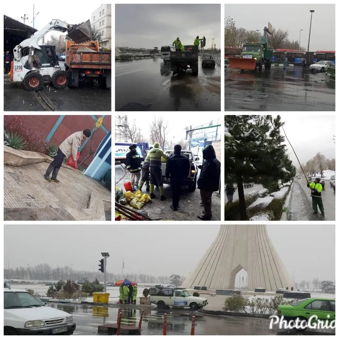 آماده باش کامل ایستگاه های برف روبی منطقه۹ برای خدمات رسانی هر چه بهتر به شهروندان

