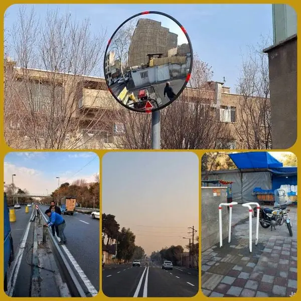 افزایش ایمنی تردد با نوسازی علائم ترافیکی در محلات ۹گانه منطقه ۱۶ 