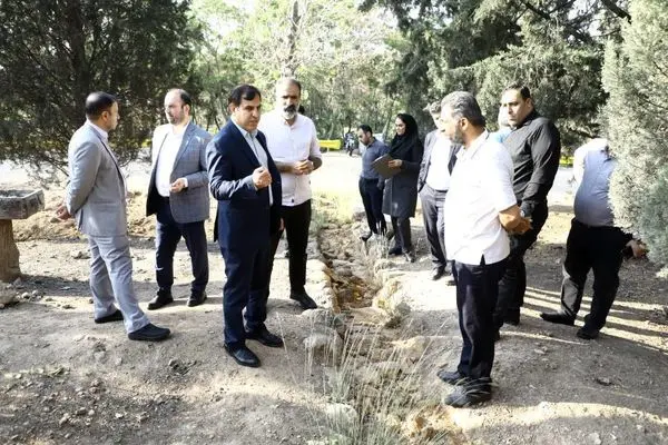 بازسازی و احداث انهار سنگی بوستان جنگلی سرخه حصار 

