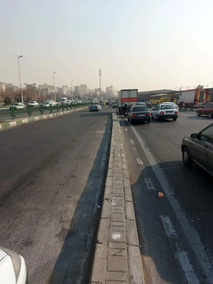 تثبیت خشکه چینی دوربرگردان جنوب به جنوب بزرگراه آیت الله سعیدی

