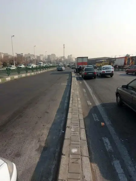 تثبیت خشکه چینی دوربرگردان جنوب به جنوب بزرگراه آیت الله سعیدی