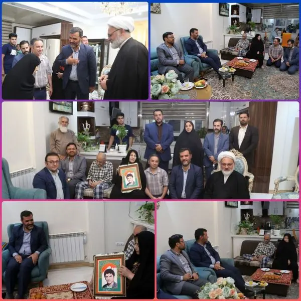 دیدار شهردار منطقه 15 با خانواده معظم شهید رضا ولی پور