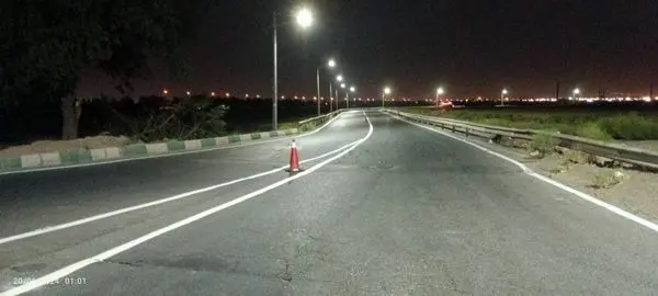 12 کیلومتر از شریان های پرتردد منطقه 19 خط کشی شد

