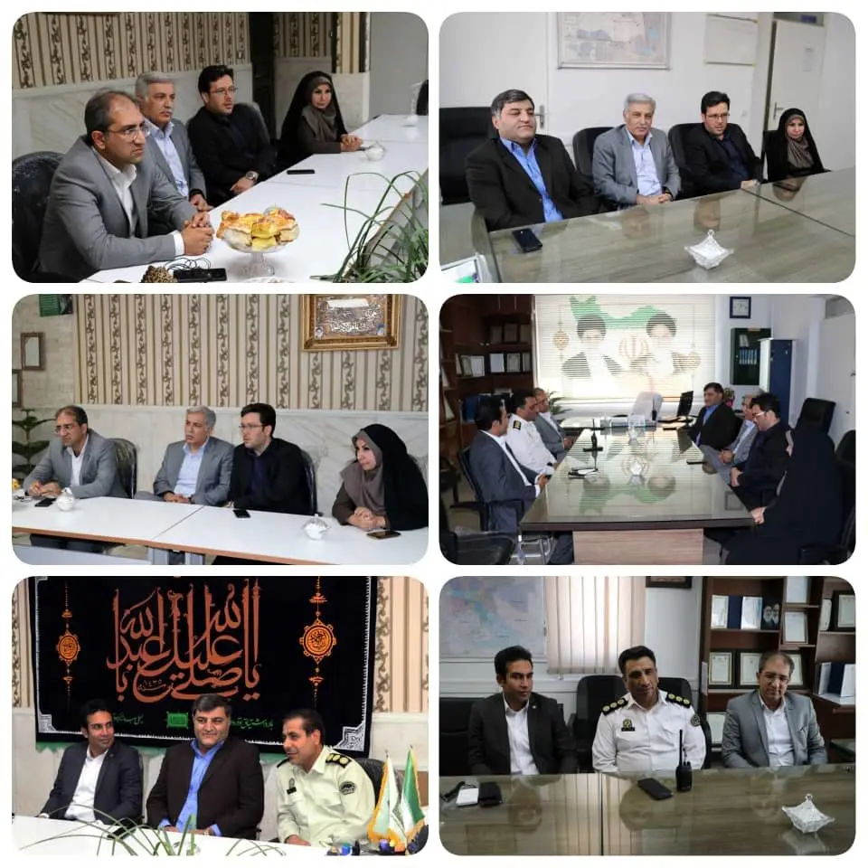 دیدارشهردار منطقه۹ با رئیس پلیس راهور و سرکلانتر۱۱۹مهرآباد