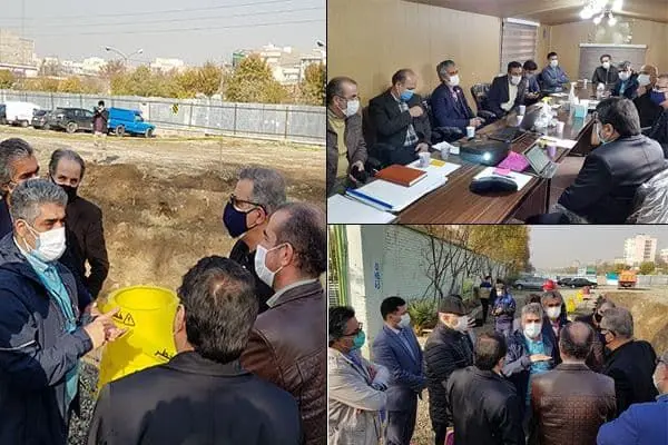 ‍  بازدید جمعی از مدیران شهری از پروژه احداث محور شارباغ

