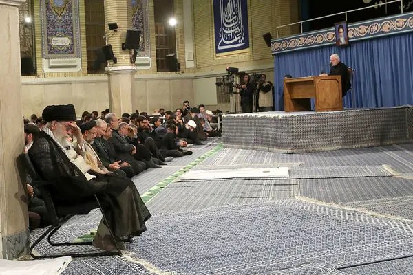 مراسم سوگواری امام علی(ع) در حضور رهبر انقلاب