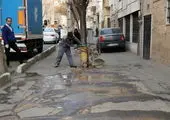 اجرای طرح فوریتی نگهداشت شهر در خیابان پیروزی

