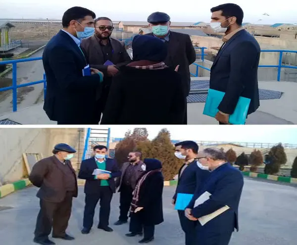 بازدید مسئولین حراست شرکت مهندسی آب و فاضلاب کشور از تاسیسات مهم آب و فاضلاب شهرستان اراک