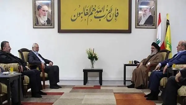 دیدار سیدحسن نصرالله و اسماعیل هنیه