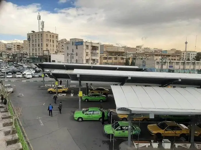 پایانه تاکسیرانی سازمان آب مسقف  شد

