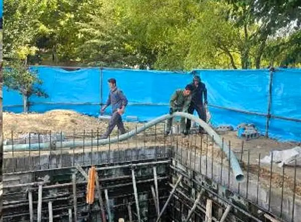 تجهیز بوستانهای منطقه2  به مخزن بتنی ذخیره آب