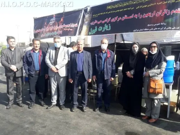 مدیر منطقه استان مرکزی از موکب مستقر در جایگاه زالپارس بازدید کرد
