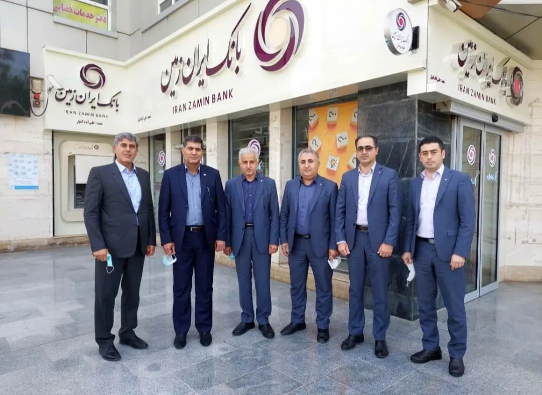 بازدید مدیران بانک ایران زمین از شعب منطقه گلستان 