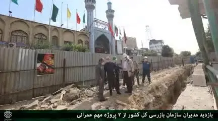 بازدیدپروژه زیرگذر گلوبندک و فاز ۲ بزرگراه شهید نجفی رستگار