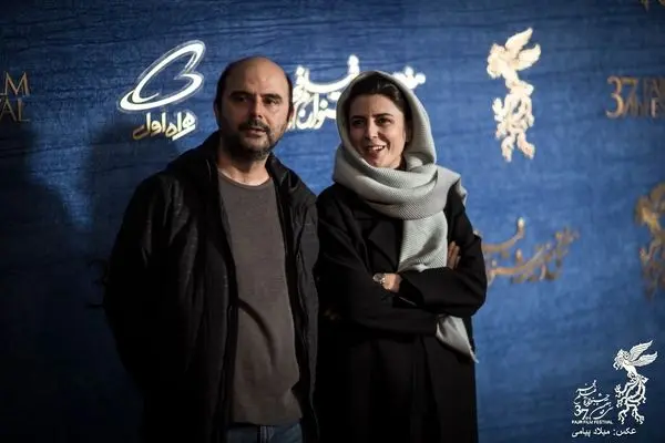 لیلا حاتمی و همسرش در جشنواره فیلم فجر+ عکس