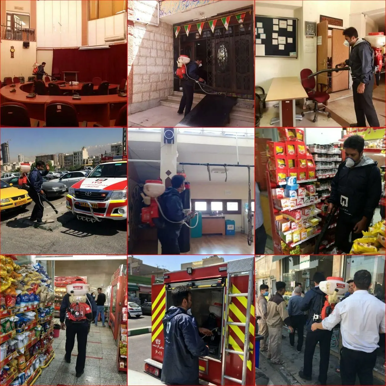 اجرای ضدعفونی در محله نظامی گنجوی

