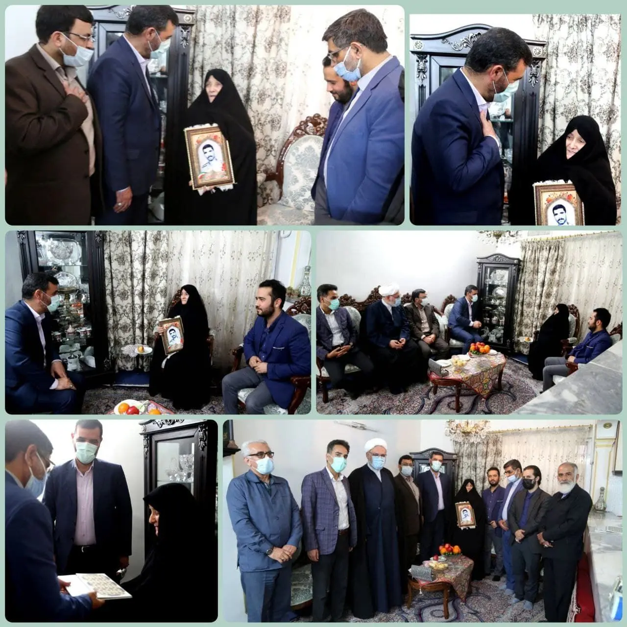 دیدار شهردار منطقه 15 با خانواده معظم شهید جعفر هداوند حیدری