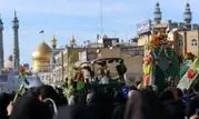 راه‌اندازی کاروان شادی خدام حرم موسی مبرقع(ع) برای عرض تبریک به حضرت معصومه(س)