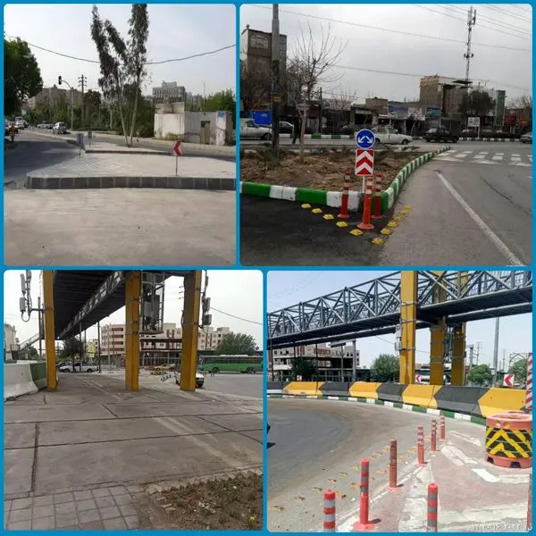 افزایش ایمنی معابر و تسهیل تردد با اجرای 11 اصلاح هندسی در منطقه 15

