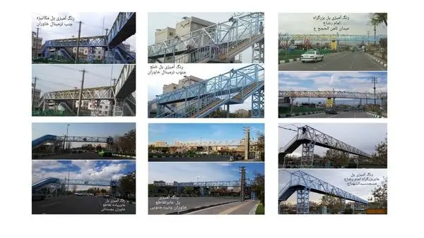 رنگ آمیزی 15 پل عابر پیاده در منطقه 15