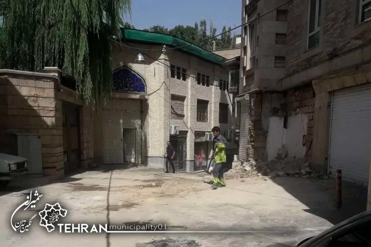  رفع معارض ملکی و بازگشایی معبر در محله حصار بوعلی انجام شد

