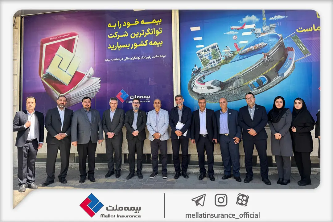بازدید مدیرعامل و جمعی از مدیران شرکت بیمه ملت از شعبه همدان


