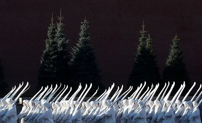 پوشش سربازان روسیه در رژه+عکس
