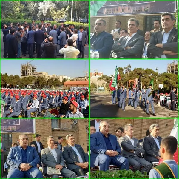 حضور  شهردار تهران در دبیرستان ماندگارالبرز