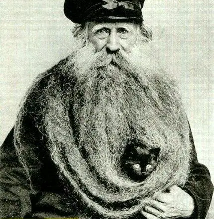 بلندترین ریش و سبیل جهان+عکس