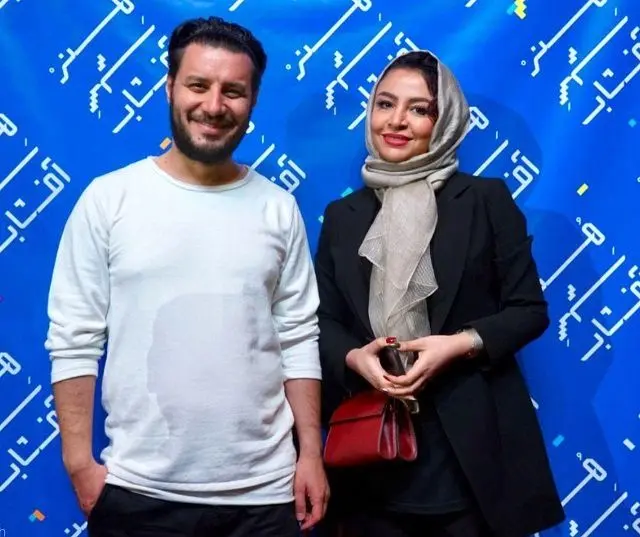 تیپ جالب و جدید آقای بازیگر و همسر مشهورش+عکس
