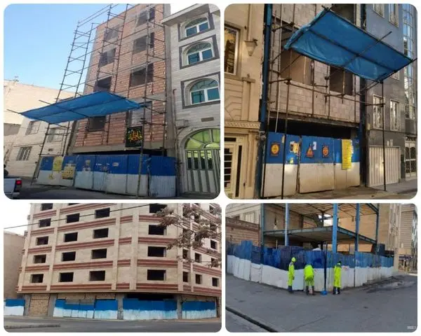 آزادسازی معابر منطقه 15 با ساماندهی حصارهای کارگاهی