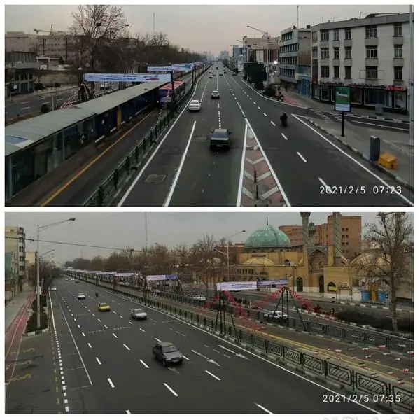 30هزار متر خط کشی محوری در معابر منطقه9