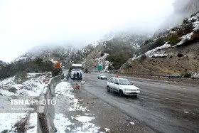 بارش برف و باران در جادههای ۸ استان کشور
