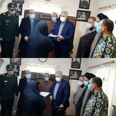 دیدار مهندس بیاتیان سرپرست شهرداری اراک از خانواده جانباز شهید سرافراز(حمید چابک)

