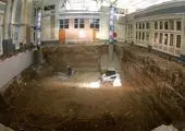 تکمیل سقف زیرزمین مسجد تاریخی ارک تهران


