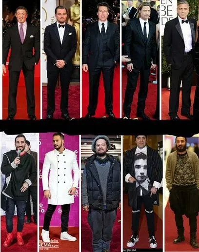 سلبریتیهای ما و سلبریتیهای اونا!+عکس