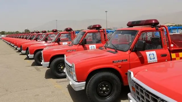 نوسازی ناوگان امداد سازمان شهرداری ها و دهیاری های کشور با وانت های آتش نشان زامیاد