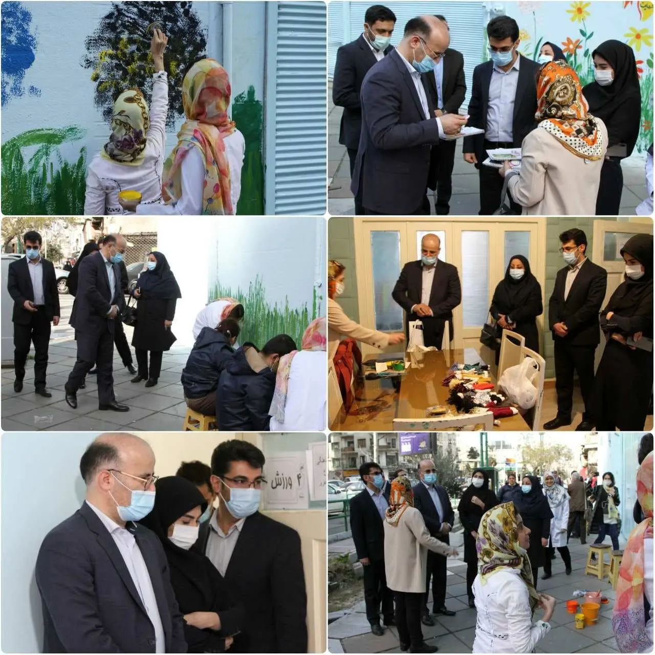 کودکان اوتیسم دیوارهای شهرمان را نقاشی کردند

